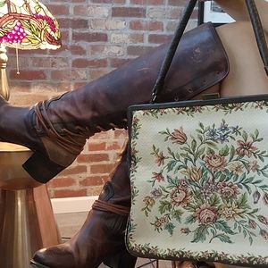 Gorgeous vintage Tapestry bag antique excellent condition